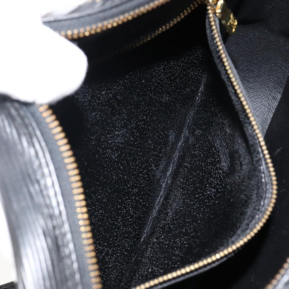 LOUIS VUITTON Epi Jeune Fille MM Umhängetasche Schwarz M52152 LV Auth 144505A