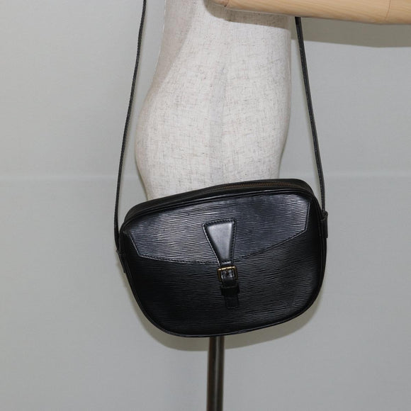 LOUIS VUITTON Epi Jeune Fille MM Umhängetasche Schwarz M52152 LV Auth 144505A