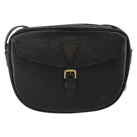 LOUIS VUITTON Epi Jeune Fille MM Umhängetasche Schwarz M52152 LV Auth 144505A