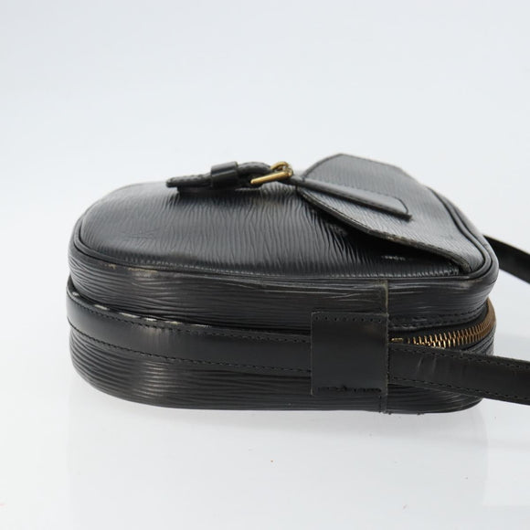 LOUIS VUITTON Epi Jeune Fille MM Umhängetasche Schwarz M52152 LV Auth 144505A