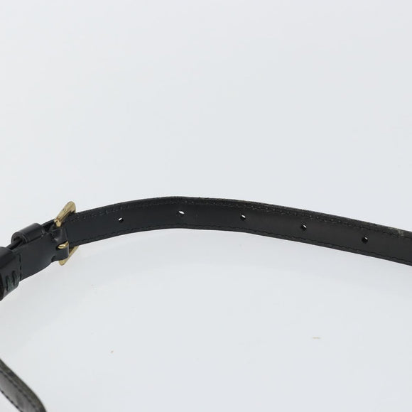 LOUIS VUITTON Epi Jeune Fille MM Umhängetasche Schwarz M52152 LV Auth 144505A