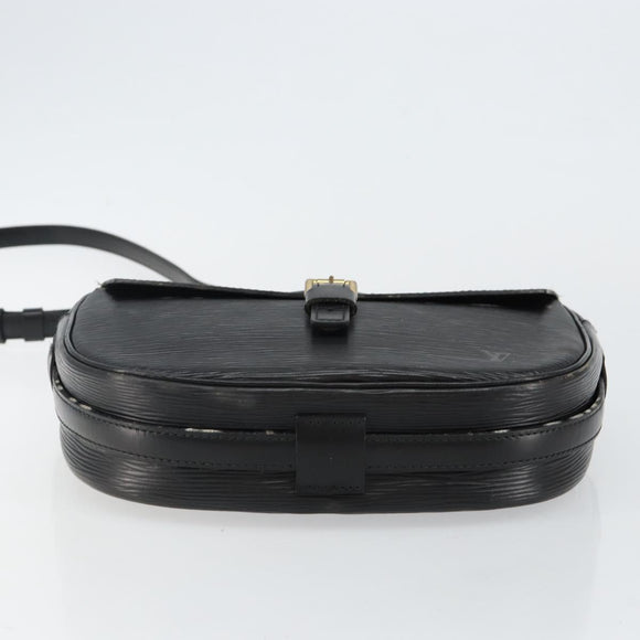 LOUIS VUITTON Epi Jeune Fille MM Umhängetasche Schwarz M52152 LV Auth 144505A