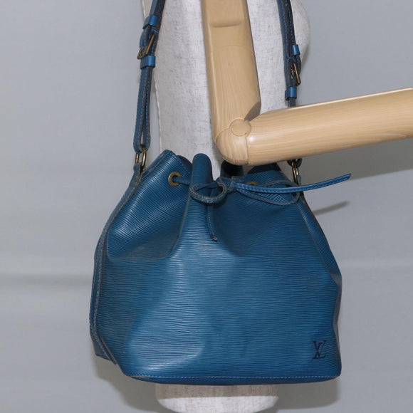 LOUIS VUITTON Epi Petit Noe Shoulder Bag Blue M44105 LV Auth 144506
