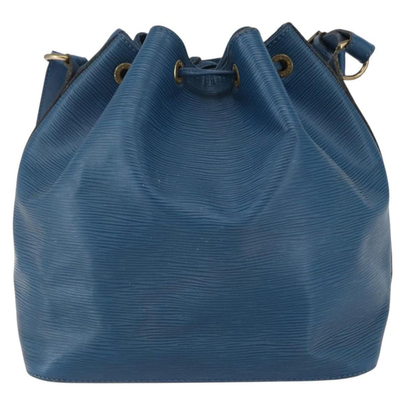 LOUIS VUITTON Epi Petit Noe Shoulder Bag Blue M44105 LV Auth 144506