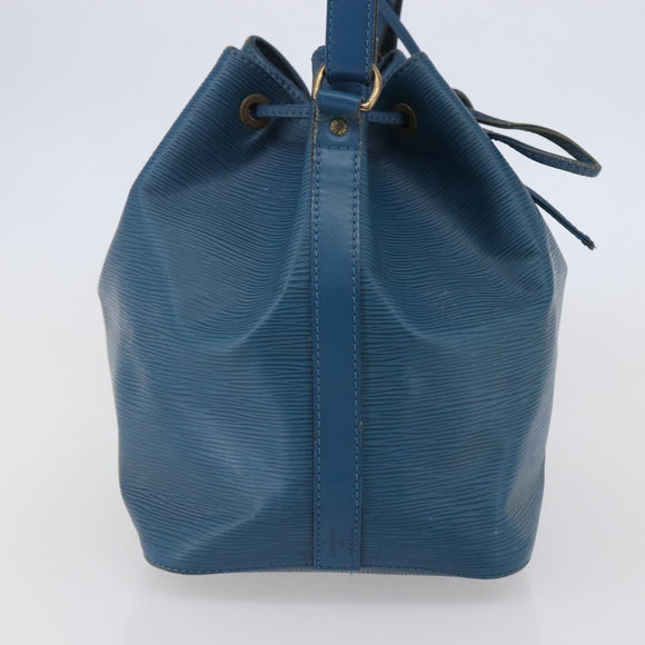 LOUIS VUITTON Epi Petit Noe Shoulder Bag Blue M44105 LV Auth 144506