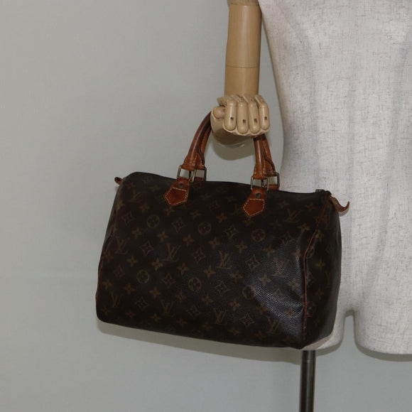 LOUIS VUITTON Monogram Speedy 30 Hand Bag M41526 LV Auth 144509