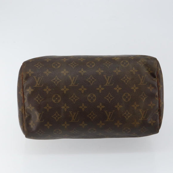 LOUIS VUITTON Monogram Speedy 30 Hand Bag M41526 LV Auth 144509