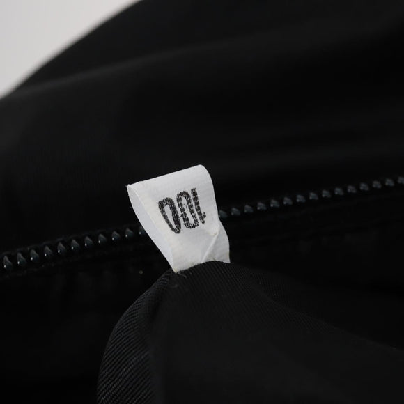 PRADA Travel bag Bag Nylon Black Silver Auth 144511