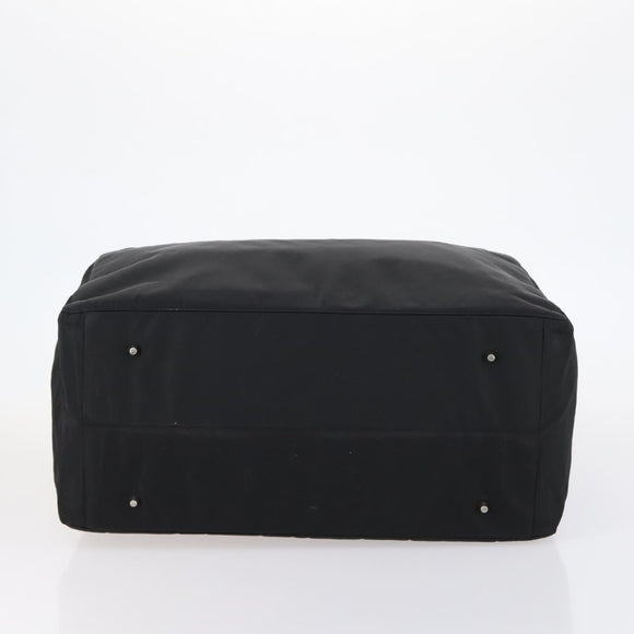 PRADA Travel bag Bag Nylon Black Silver Auth 144511