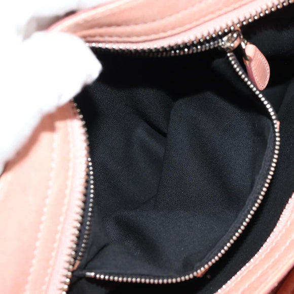 BALENCIAGA The Giant City Hand Bag Leather 2way Pink Silver 173084 Auth 144512V