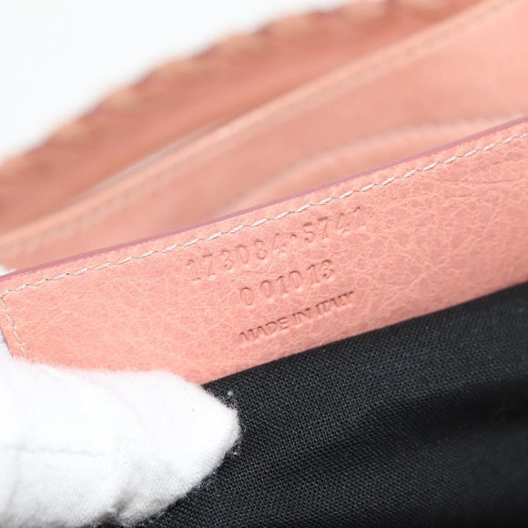 BALENCIAGA The Giant City Hand Bag Leather 2way Pink Silver 173084 Auth 144512V