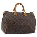LOUIS VUITTON Monogram Speedy 35 Hand Bag M41524 LV Auth 144514-1