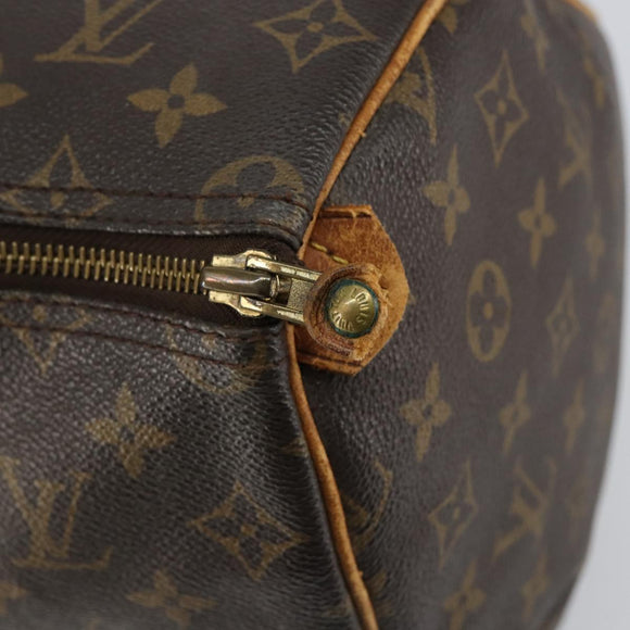 LOUIS VUITTON Monogram Speedy 35 Hand Bag M41524 LV Auth 144514