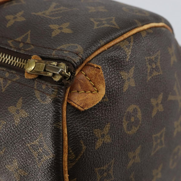 LOUIS VUITTON Monogram Speedy 35 Hand Bag M41524 LV Auth 144514