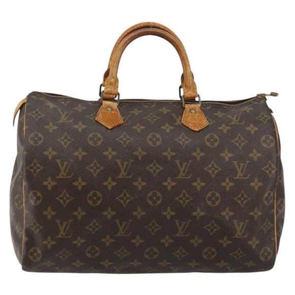 LOUIS VUITTON Monogram Speedy 35 Hand Bag M41524 LV Auth 144514