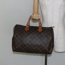 LOUIS VUITTON Monogram Speedy 35 Hand Bag M41524 LV Auth 144514-23