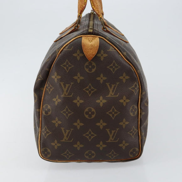 LOUIS VUITTON Monogram Speedy 35 Hand Bag M41524 LV Auth 144514