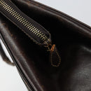 FENDI Zucca Canvas Hand Bag Black Brown Auth 144516-9