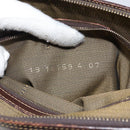 FENDI Zucca Canvas Hand Bag Black Brown Auth 144516-12