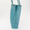 CHANEL COCO Mark Shoulder Bag Lamb Skin Turquoise Blue Gold CC Auth 144517-4