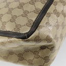 GUCCI GG Crystal Abbey Bag Coated Canvas Outlet Beige Gold 268639 Auth 144520-13