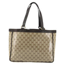 GUCCI GG Crystal Abbey Bag Coated Canvas Outlet Beige Gold 268639 Auth 144520-3