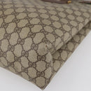 GUCCI GG Supreme Web Sherry Line Tote Bag PVC Beige Red 39 02 091 Auth 144523-9