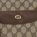 GUCCI GG Supreme Web Sherry Line Tote Bag PVC Beige Red 39 02 091 Auth 144523-17