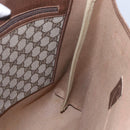 GUCCI GG Supreme Web Sherry Line Tote Bag PVC Beige Red 39 02 091 Auth 144523-21