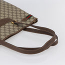 GUCCI GG Supreme Web Sherry Line Tote Bag PVC Beige Red 39 02 091 Auth 144523-7