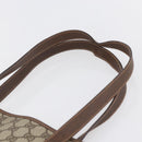 GUCCI GG Supreme Web Sherry Line Tote Bag PVC Beige Red 39 02 091 Auth 144523-8