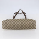 GUCCI GG Supreme Web Sherry Line Tote Bag PVC Beige Red 39 02 091 Auth 144523-5