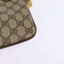 GUCCI GG Supreme Web Sherry Line Bag PVC Beige Gold 904 02 04 Auth 144524-13