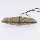 GUCCI GG Supreme Web Sherry Line Bag PVC Beige Gold 904 02 04 Auth 144524-9