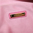 Miu Miu Waist Bag Canvas Pink Gold Auth 144527-19