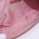 Miu Miu Waist Bag Canvas Pink Gold Auth 144527-10