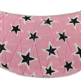Miu Miu Waist Bag Canvas Pink Gold Auth 144527 - 0