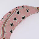 Miu Miu Waist Bag Canvas Pink Gold Auth 144527-6