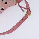 Miu Miu Waist Bag Canvas Pink Gold Auth 144527-7
