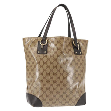 GUCCI GG Crystal Tote Bag Coated Canvas Outlet Beige Gold 353706 Auth 144529