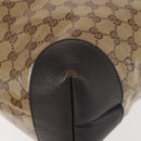 GUCCI GG Crystal Tote Bag Coated Canvas Outlet Beige Gold 353706 Auth 144529-14