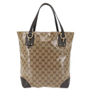 GUCCI GG Crystal Tote Bag Coated Canvas Outlet Beige Gold 353706 Auth 144529-2