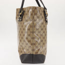 GUCCI GG Crystal Tote Bag Coated Canvas Outlet Beige Gold 353706 Auth 144529-3