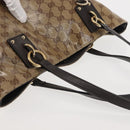 GUCCI GG Crystal Tote Bag Coated Canvas Outlet Beige Gold 353706 Auth 144529-6