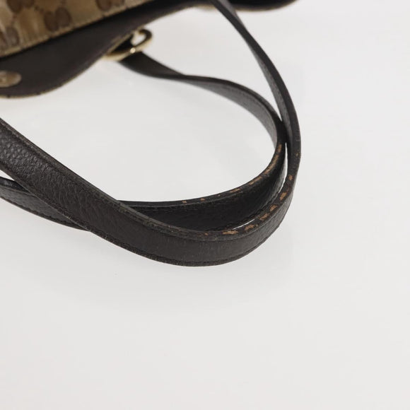 GUCCI GG Crystal Tote Bag Coated Canvas Outlet Beige Gold 353706 Auth 144529