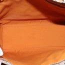 GUCCI GG Supreme Hand Bag PVC Leather Beige Silver 91249 Auth 144530-10