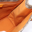 GUCCI GG Supreme Hand Bag PVC Leather Beige Silver 91249 Auth 144530-19