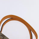 GUCCI GG Supreme Hand Bag PVC Leather Beige Silver 91249 Auth 144530-8