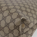 GUCCI GG Supreme Web Sherry Line Tote Bag PVC Beige Red 89 02 003 Auth 144531-15