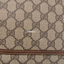 GUCCI GG Supreme Web Sherry Line Tote Bag PVC Beige Red 89 02 003 Auth 144531-10